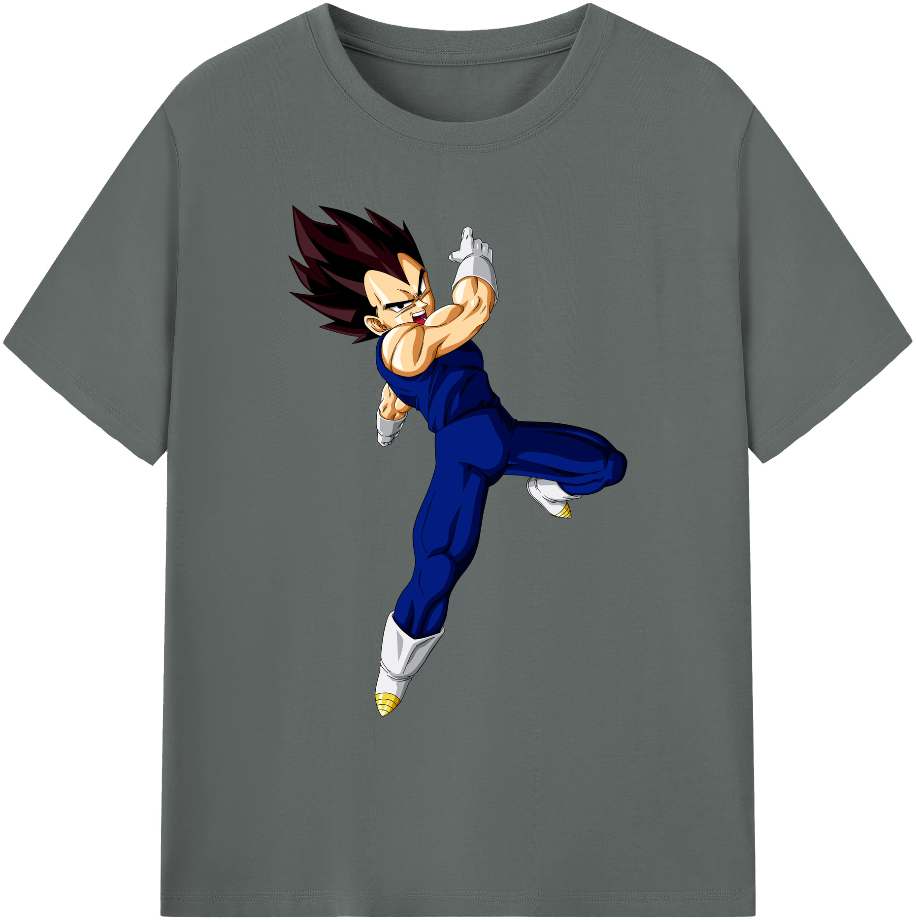 （画像用） ドラゴンボール ベジータ四世（Bejīta Yonsei）DRAGON BALL Vegeta IV 綿100％ メンズ半袖Tシャツ｜肌触りやわらか＆通気性